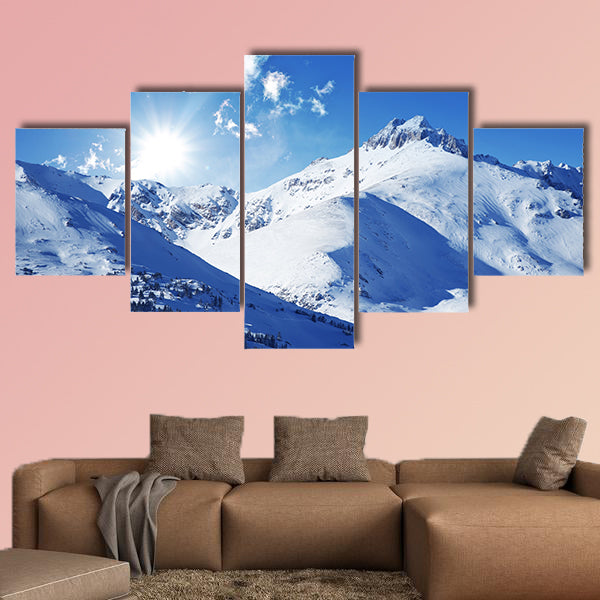 Winter Mountains, in Colorado, United States multi panel canvas wall art