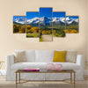 Countryside road, fall season in Colorado Multi panel canvas wall art