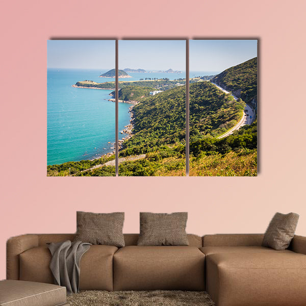 Sea side country road in Clearwater Bay Area in Hong Kong wall art