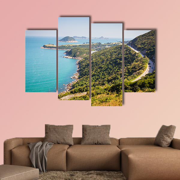Sea side country road in Clearwater Bay Area in Hong Kong wall art