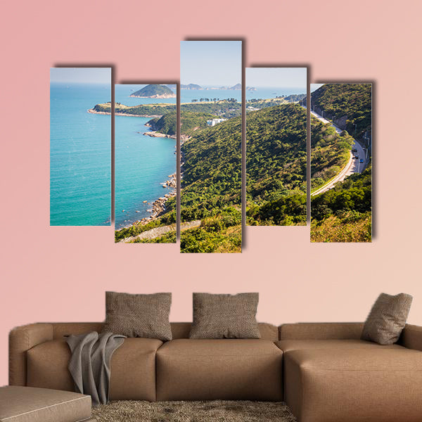 Sea side country road in Clearwater Bay Area in Hong Kong wall art
