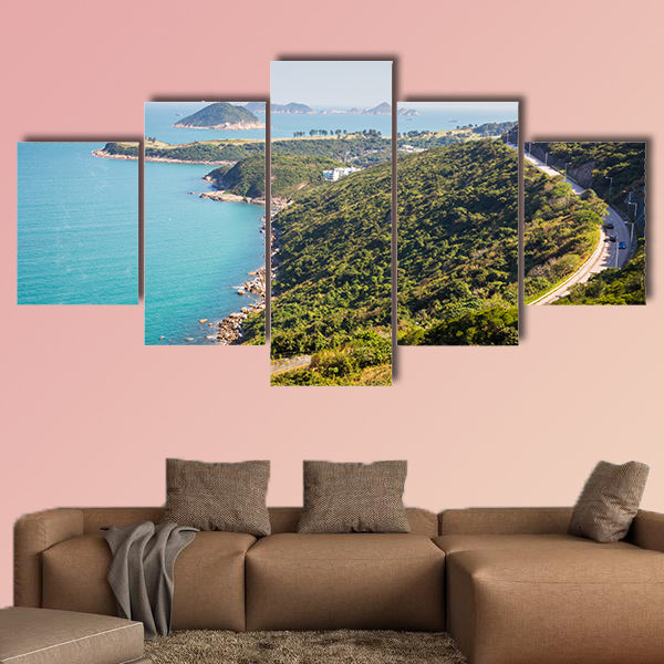 Sea side country road in Clearwater Bay Area in Hong Kong wall art