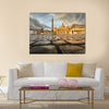 Saint Peter Square and Saint Peter Basilica in the Morning, Vatican City, Rome, Italy Multi panel canvas wall art