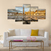 Saint Peter Square and Saint Peter Basilica in the Morning, Vatican City, Rome, Italy Multi panel canvas wall art