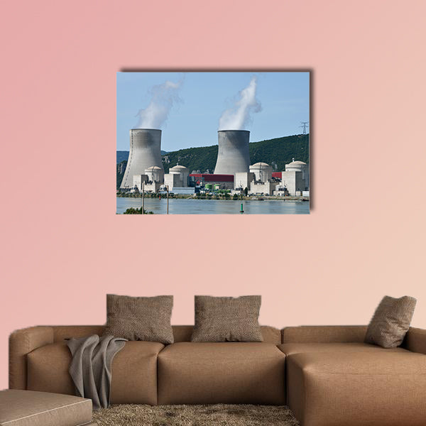 Nuclear power plant multi panel canvas wall art