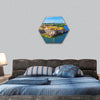 Suomenlinna Sveaborg sea fortress in Helsinki, Finland hexagonal canvas wall art