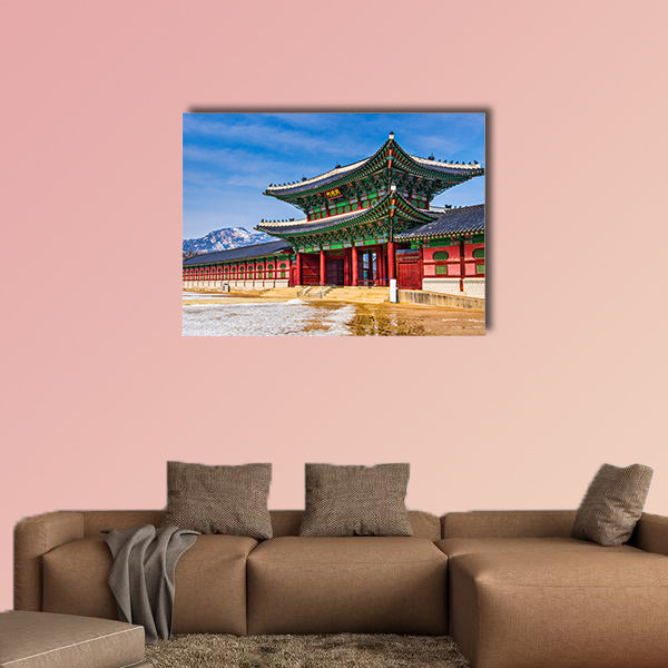 Gyeongbokgung Palace grounds in Seoul, South Korea multi panel canvas wall art