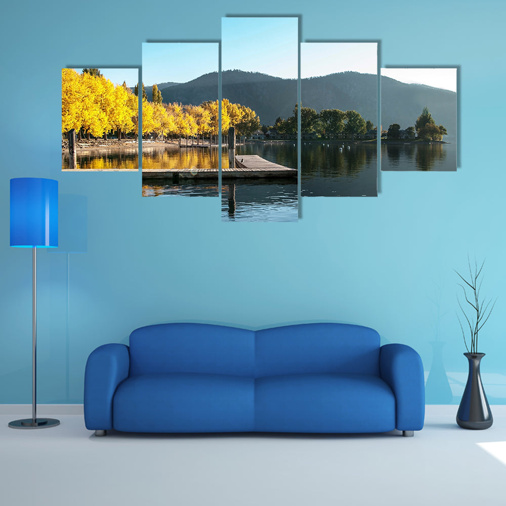 Sunrise at Wapato Resort on Lake Chelan multi panel canvas wall art