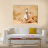 Arabian horse running out of the Desert Storm Multi panel canvas wall art