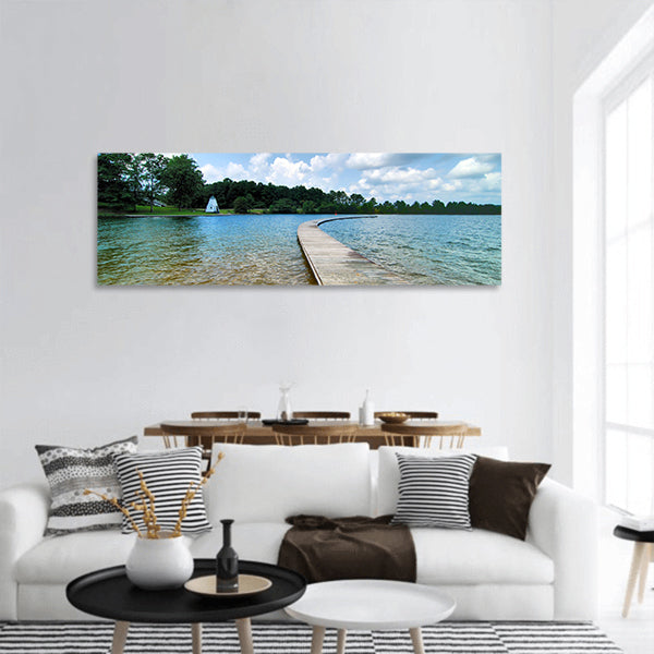 Martin Blue Panoramic Canvas Wall Art