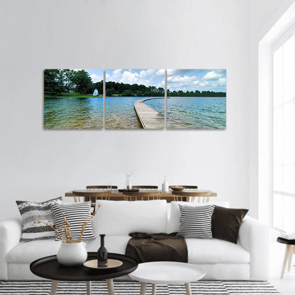 Martin Blue Panoramic Canvas Wall Art