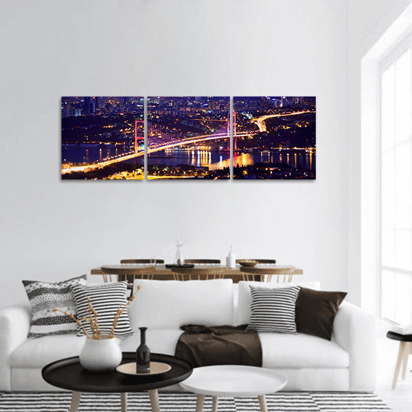 Bosphorus bridge Istanbul Turkey panoramic canvas wall art