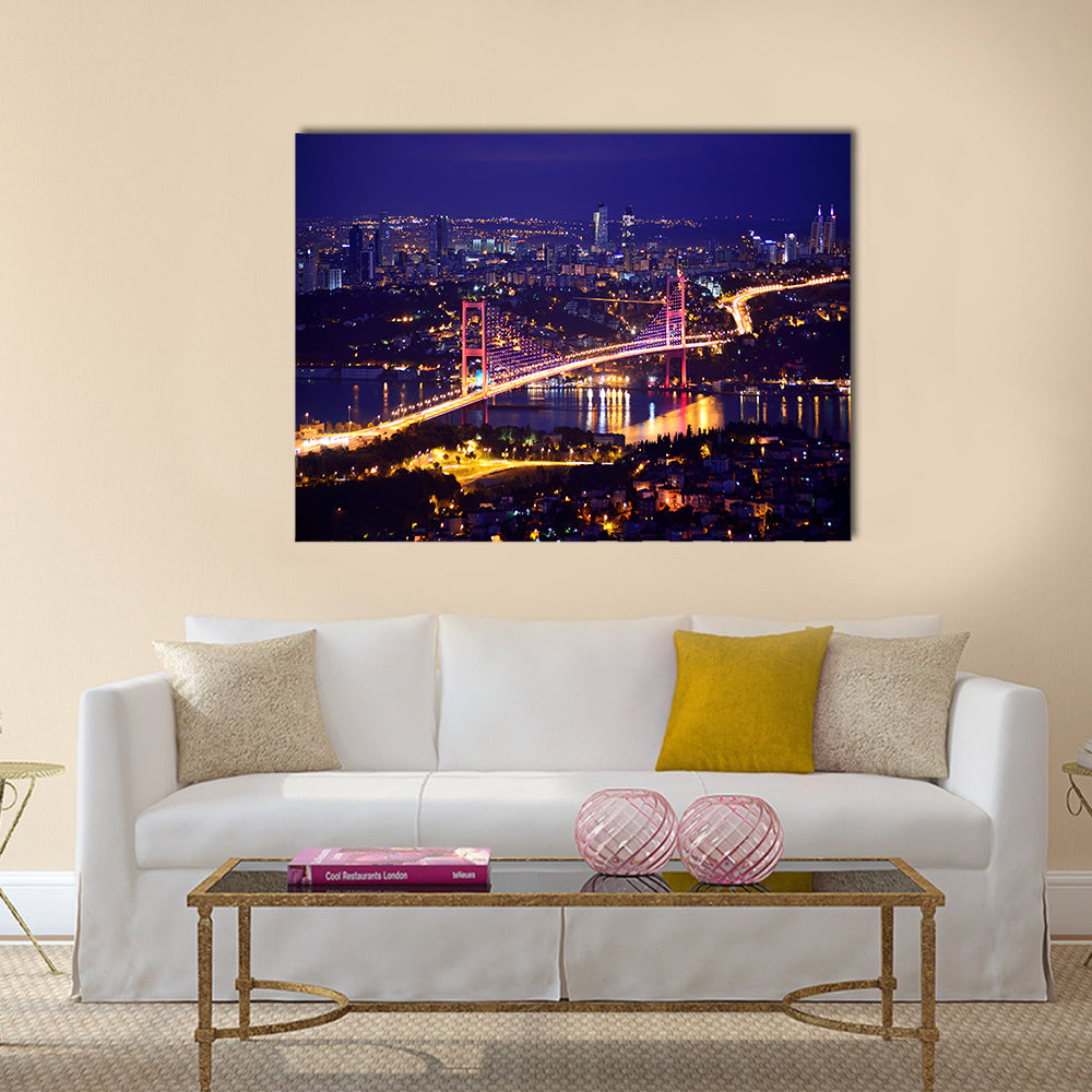 Bosphorus bridge istanbul Turkey Multi panel canvas wall art