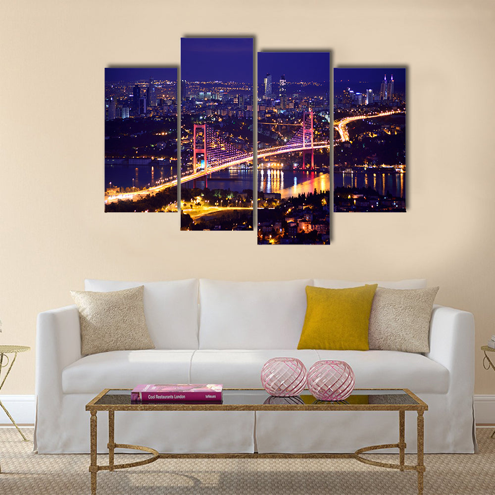 Bosphorus bridge istanbul Turkey Multi panel canvas wall art