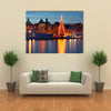 Stockholm’s old city with Christmas tree Multi Panel Canvas Wall Art