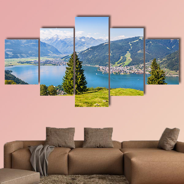 Beautiful landscape with Alps and Zeller See in Zell am See, wall art