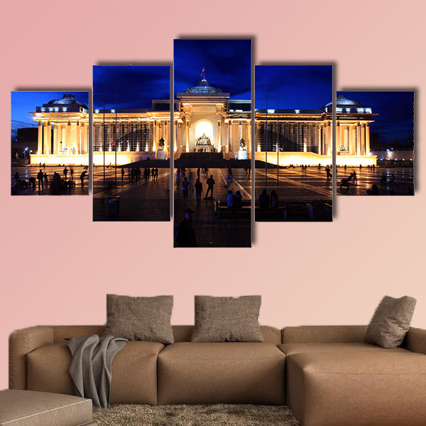 The Ulaanbaatar National Museum Chingghis Khaan multi panel canvas wall art