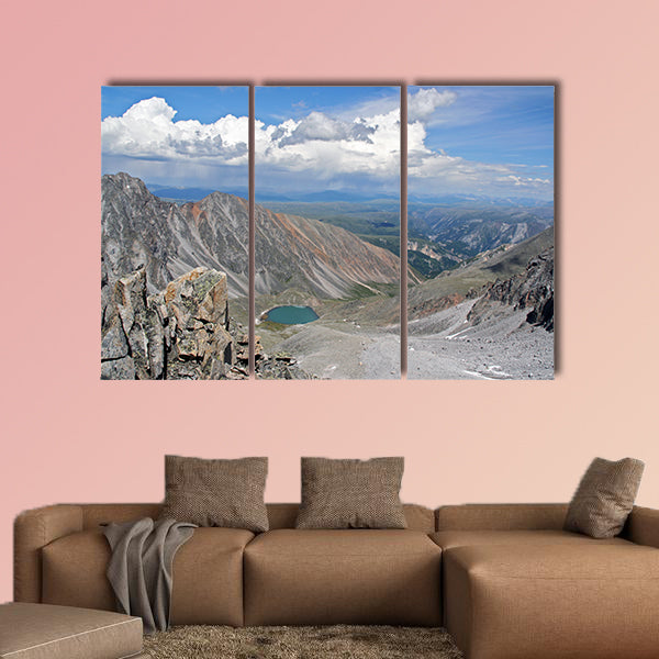 Landscape of Sayan Mountains, near Russia multi panel canvas wall art
