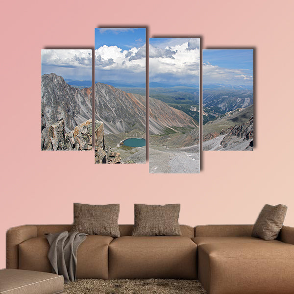 Landscape of Sayan Mountains, near Russia multi panel canvas wall art