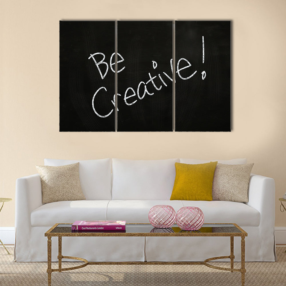 Be Creative Multi Panel Canvas Wall Art