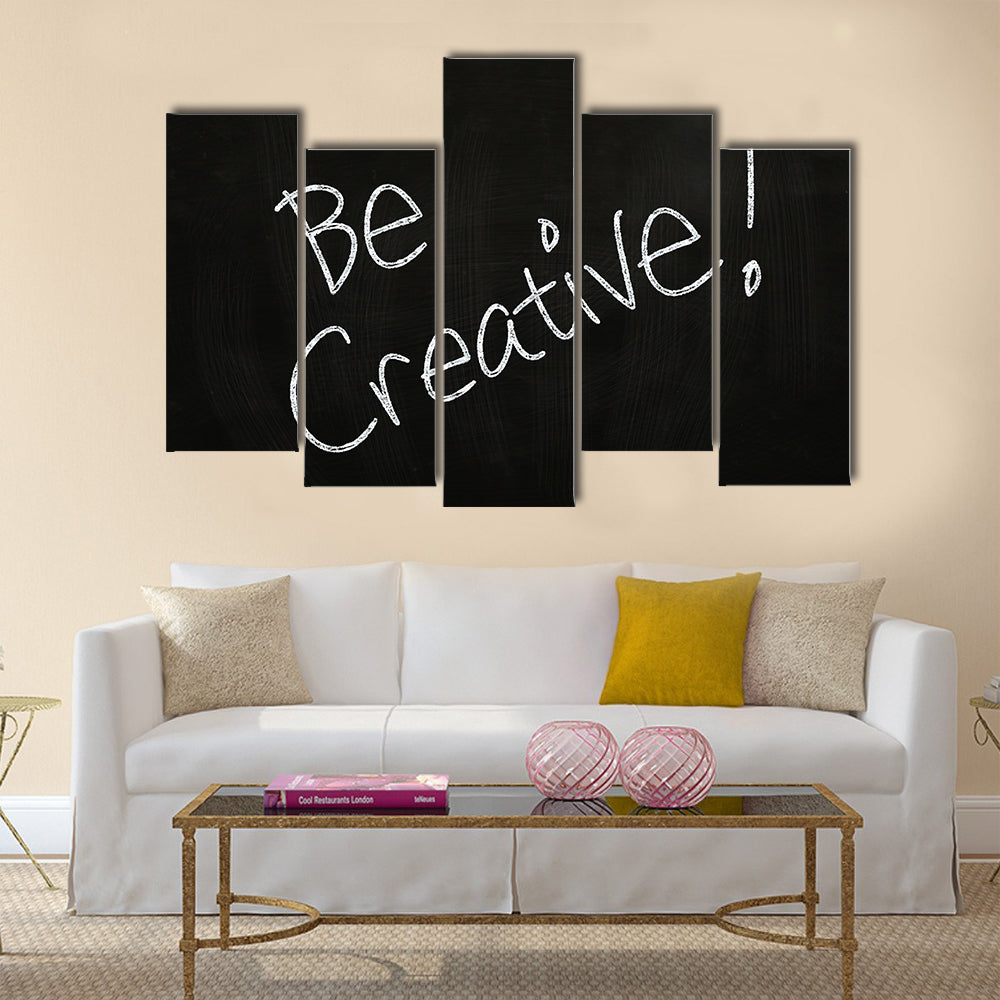 Be Creative Multi Panel Canvas Wall Art