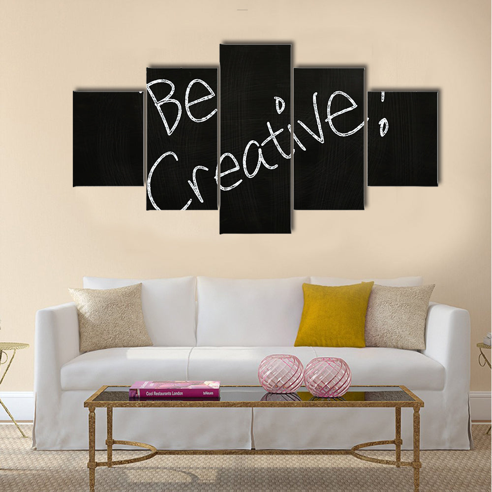 Be Creative Multi Panel Canvas Wall Art