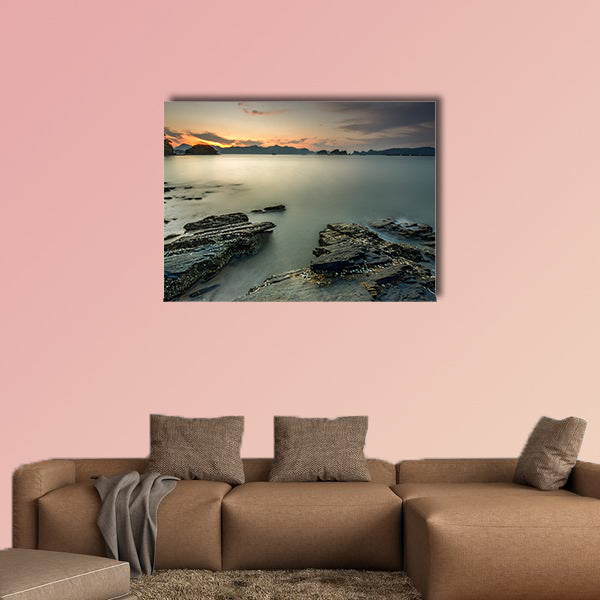 Langkawi beach scene at Tanjung Malai with beautiful wall art