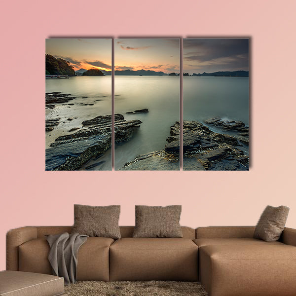 Langkawi beach scene at Tanjung Malai with beautiful wall art