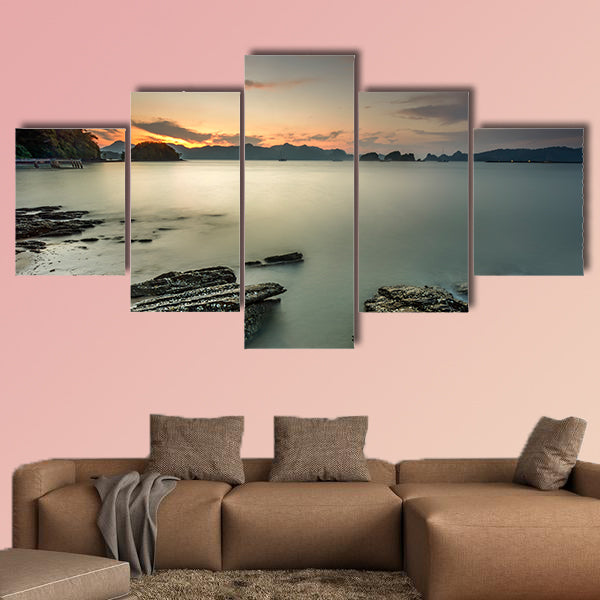 Langkawi beach scene at Tanjung Malai with beautiful wall art