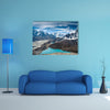 Beautiful snow-capped mountains with lake against the blue sky Himalaya, Nepal multi panel canvas wall art