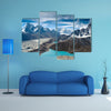 Beautiful snow-capped mountains with lake against the blue sky Himalaya, Nepal multi panel canvas wall art