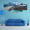 Beautiful snow-capped mountains with lake against the blue sky Himalaya, Nepal multi panel canvas wall art