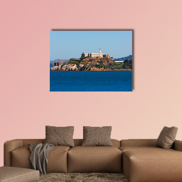 Alcatraz island penitentiary in San Francisco Bay California USA multi panel canvas wall art
