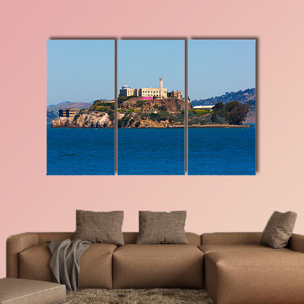 Alcatraz island penitentiary in San Francisco Bay California USA multi panel canvas wall art