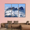 The Ski resort in a snow covered mountain Dolomites, Italy multi panel