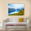 Hight summer view to Sognefjord in Norway multi panel canvas wall art