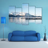 Fish farms in northern Norway multi panel canvas wall art