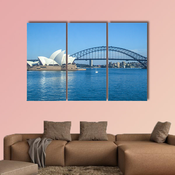Sydney Opera House Sydney Harbour Bridge Road Bridge canvas wall art