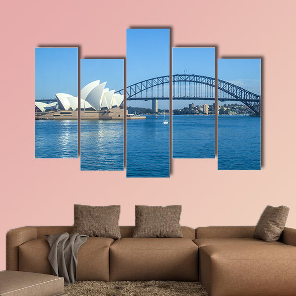 Sydney Opera House Sydney Harbour Bridge Road Bridge canvas wall art