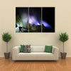 Kawah Ijen volcano, East Java - blue sulfur flames multi panel canvas wall art