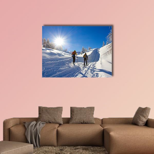 Cross-country skiing Multi panel canvas wall art