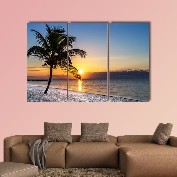 Beautiful sunrise at Key West, Florida, USA multi panel canvas wall art