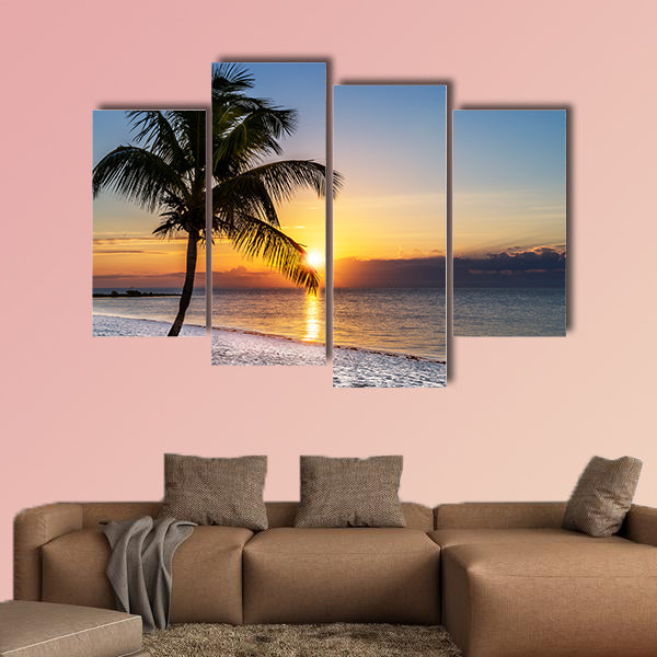 Beautiful sunrise at Key West, Florida, USA multi panel canvas wall art