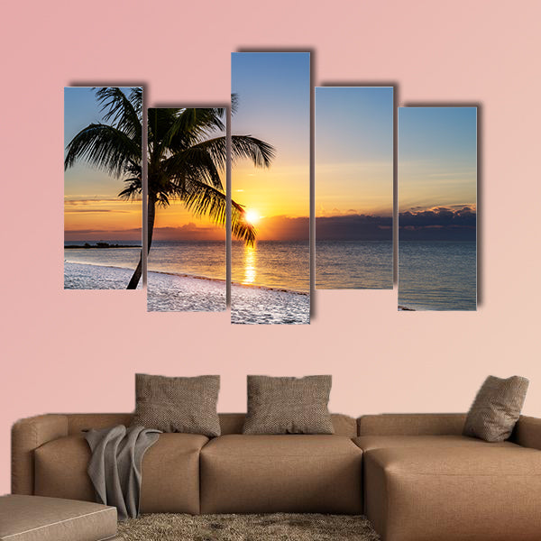 Beautiful sunrise at Key West, Florida, USA multi panel canvas wall art