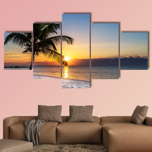 Beautiful sunrise at Key West, Florida, USA multi panel canvas wall art