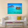 View from the Indian ocean, Island of Mauritius Multi panel canvas wall art