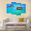 View from the Indian ocean, Island of Mauritius Multi panel canvas wall art