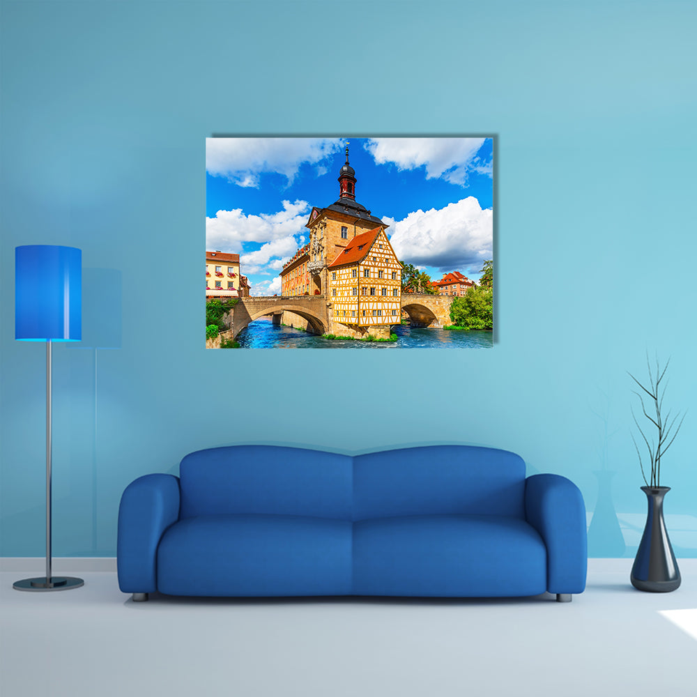 Scene Of Summer In An Old Architecture Multi Panel Canvas Wall Art