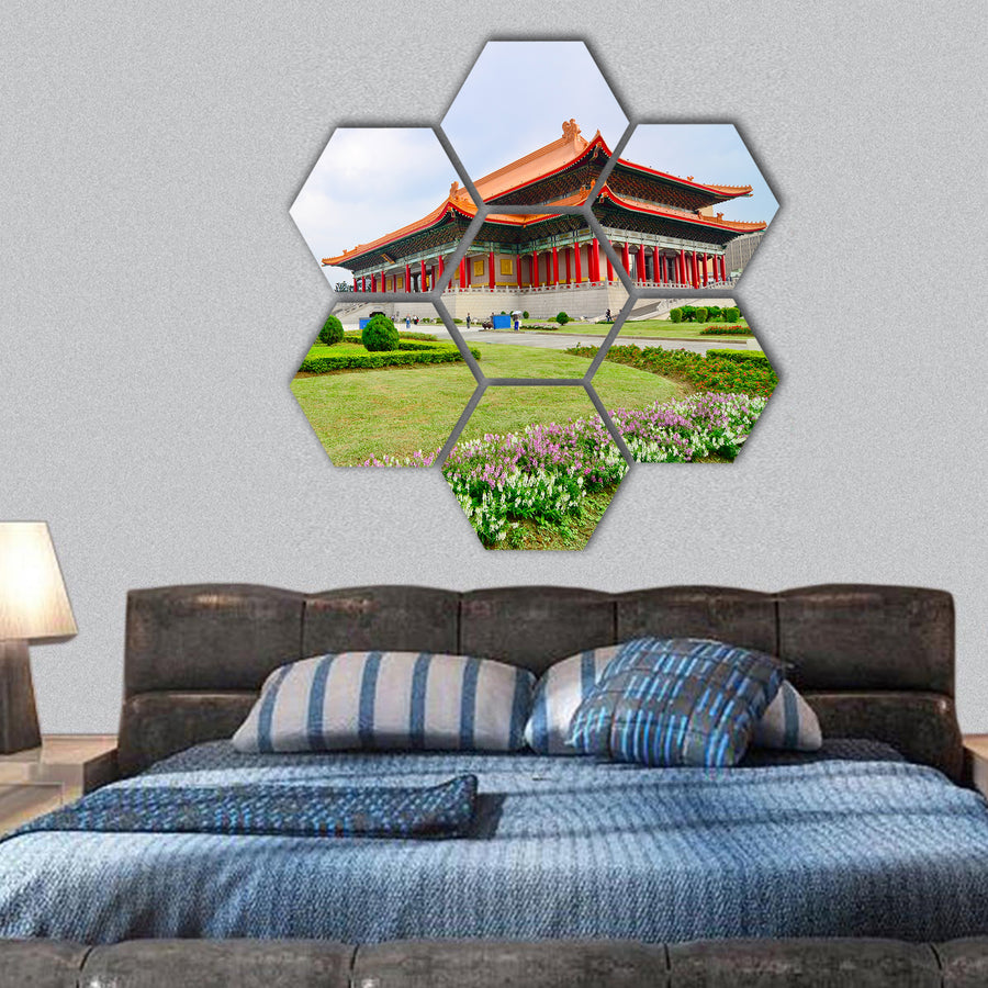 National Theater Hall of Taiwan Democracy Square hexagonal canvas wall art