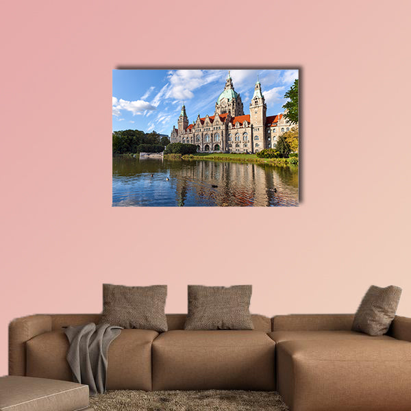 Hanover city-hall, Hannover Neues Rathaus multi panel canvas wall art